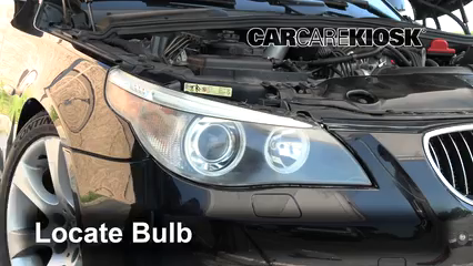 2005 BMW 545i 4.4L V8 Lights Highbeam (replace bulb)